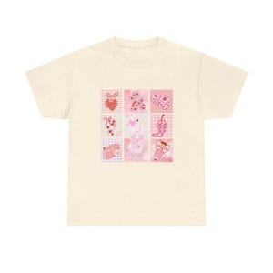 Feminine Pink Tee, Girls Soft Pink T-Shirt, Women&#39;s Coquette Cotton Shirt, Pink Lovers Gift, Unisex Heavy Tee