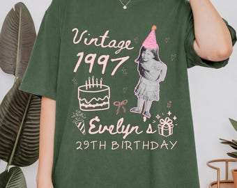 Vintage 1997 Birthday T-Shirt | Personalized 30th Birthday Tee
