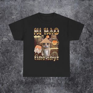 Camiseta ni hao fine shyt, divertido meme de la generación z de Brainrot, regalo, camiseta de la generación z, divertido regalo de la generación alfa, camiseta de jerga de Brainrot para él, regalo para ella