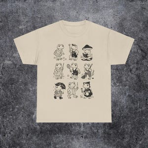 Frog 90s Tattoo Vintage T-shirt, Retro frog Cute Shirt, frog Lovers Gift, Funny Weird frog Unisex Tee