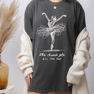 Balletcore T-shirt, Dance Tee, Coquette Aesthetic, Coquette Ballerina Unisex Tie-Dyed Shirt, Ballerina Gift plié chassé jeté ballet shirt