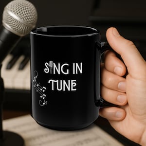 Music Coffee Mug Gift for Singers, Musical Theatre Gift, Choir Director Gift, Singing Teacher Mug, Gift for Voice Student, Opera Lover Gift