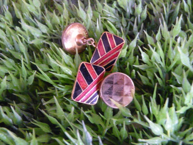 Free Postage Australia Wide International Post Ready To Wear! Other Vintage Styles Available Vintage Amber Look GEM Stone CUFF LINKS