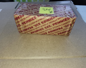 One (1) Bank Roll of Pennies (Unsearched) 1993 - 2025 - Lincoln and Shield Pennies
