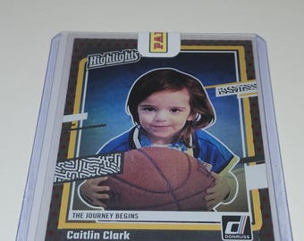 2024 Donruss Caitlin Clark Collection H01 - Red Foil Basketball Sports Card