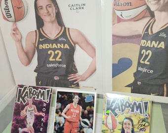 Caitlin Clark 2024/2025 KABOOM! WNBA Basketball Sports Cards & 2024 Rated Rookie Reprint