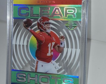 Patrick Mahomes Panini 2021 Clear Shot Football Trading Card