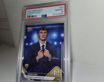 Cooper Flagg 2025 Topps Now 1st Pick Draft Base Rookie Card - PSA 10 GEM MINT