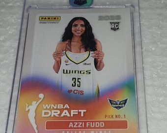 Azzi Fudd RC 2026 Panini Instant WNBA Draft Night #5 - Dallas Wings  - "Rookie" W / One Touch Case