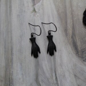 Victorian Hands earrings | Gothic Antique hands earrings | gift for her | romantic poet earrings