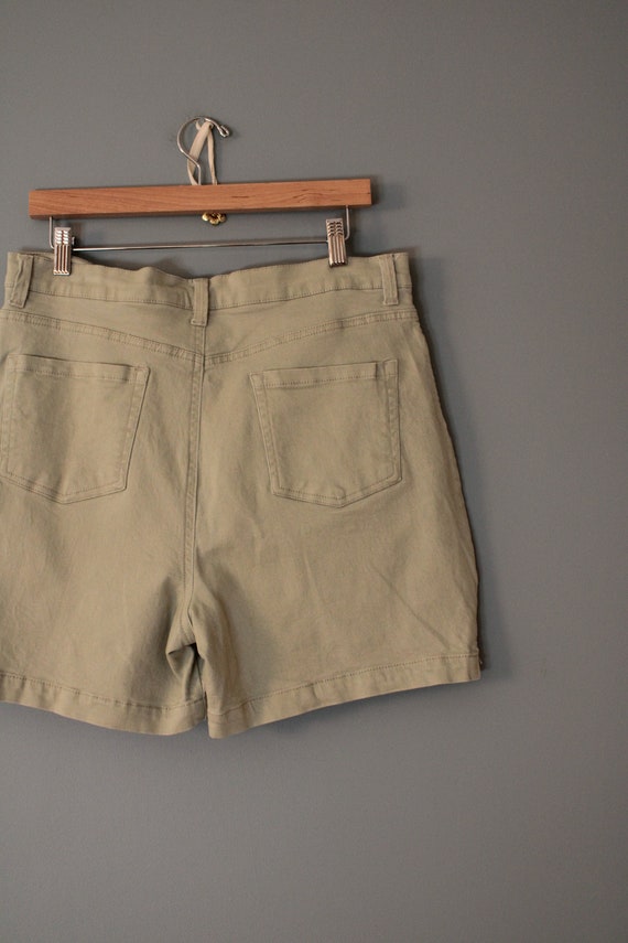 PISTASHIO green denim shorts | soft denim shorts … - image 10