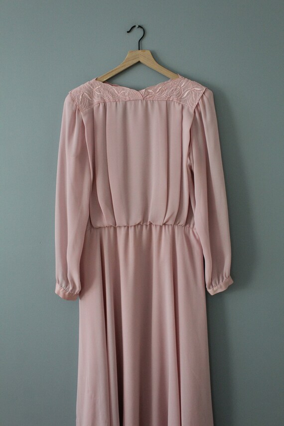 dusty rose pink dress | 1980s Ursula of Switzerla… - image 7