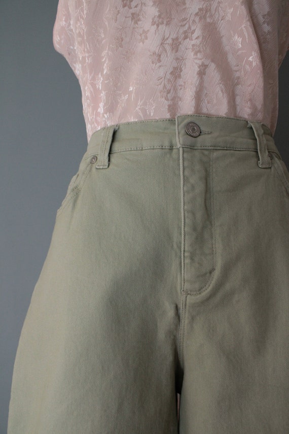 PISTASHIO green denim shorts | soft denim shorts … - image 4