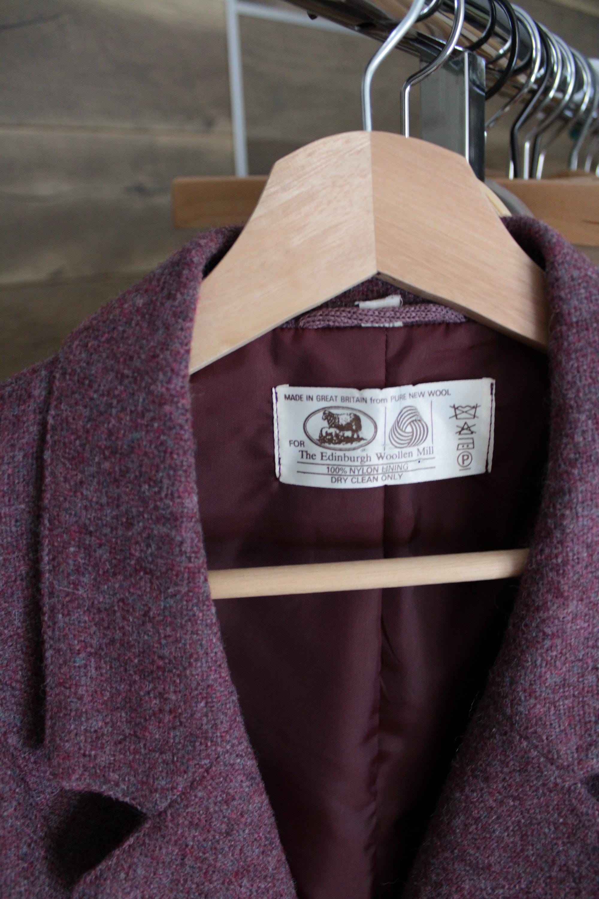 Ruby Red Wool Jacket | the Edinburgh Woolen Mills Wool Blazer 