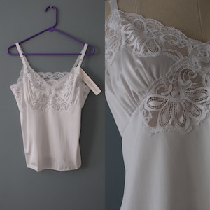 vintage lace camisole | lace baby doll camisole | nwt new old stock romantic camisole tank