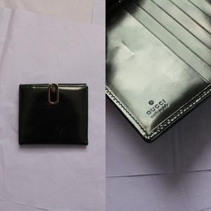 Cartera de charol GUCCI / Cartera vintage Gucci / Cartera de diseñador auténtica de piel