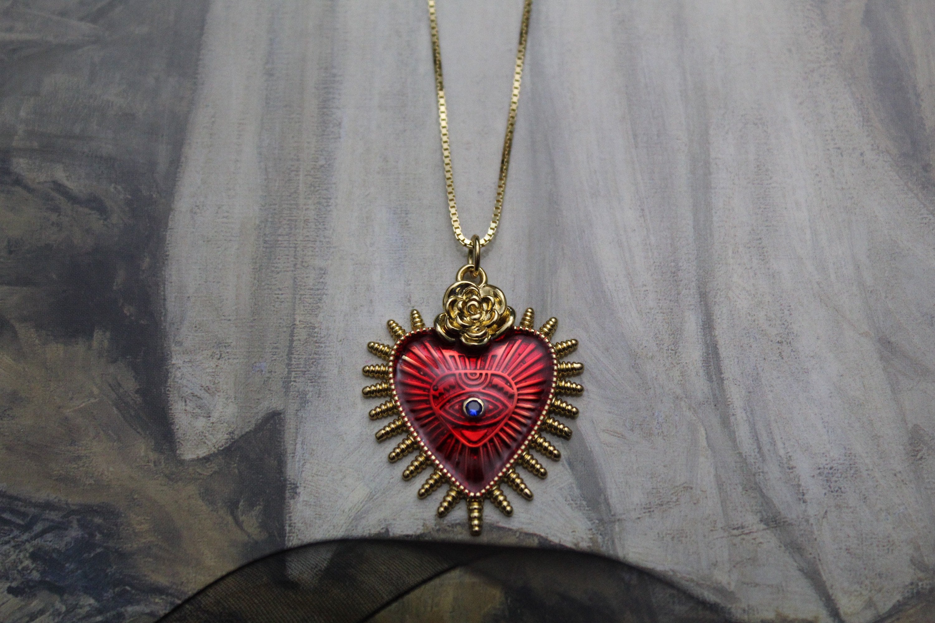Belk & Co Heart Shape Padlock Necklace