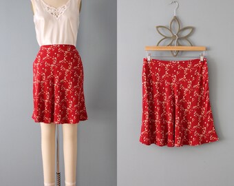 RED mini skater skirt | 90s Y2K Gap mini skirt | nwt summer mini skirt