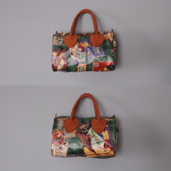 GOLF lovers duffel bag | leather braided top handl