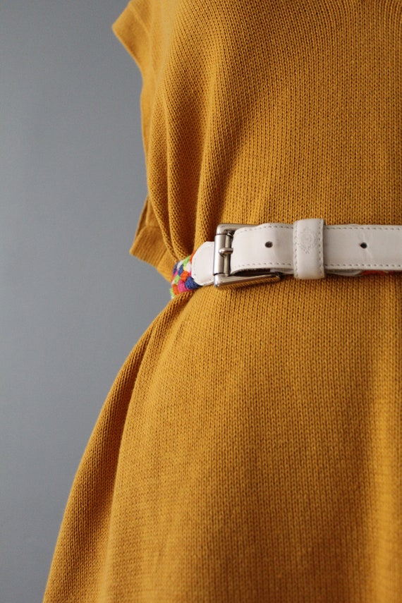 1980s multicolor woven belt | Liz Claiborne cinch 