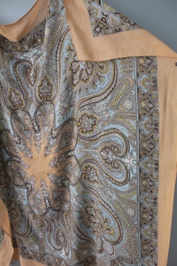 BOHO ornament shawl | caramel beige whimsical sha… - image 7