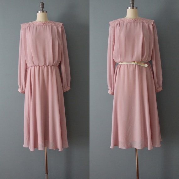 dusty rose pink dress | 1980s Ursula of Switzerla… - image 2