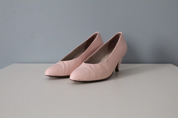 BALLET pink pumps | spring leather kitten heels |… - image 4