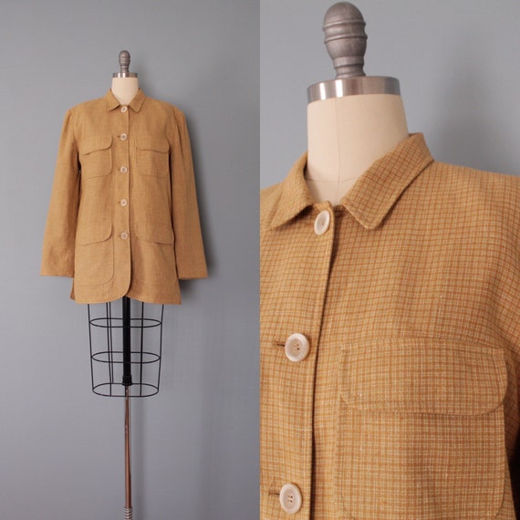 APARA Paris linen jacket | waffle brown linen jack
