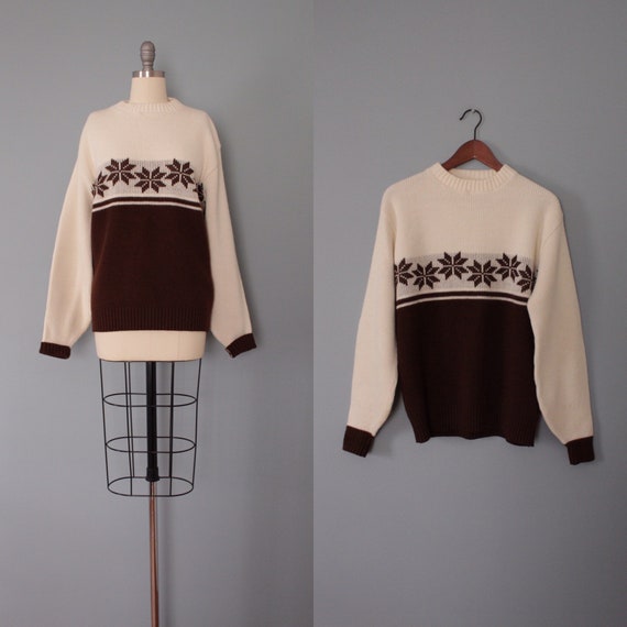 FAIR ISLE pullover sweater | coffee and cream pull
