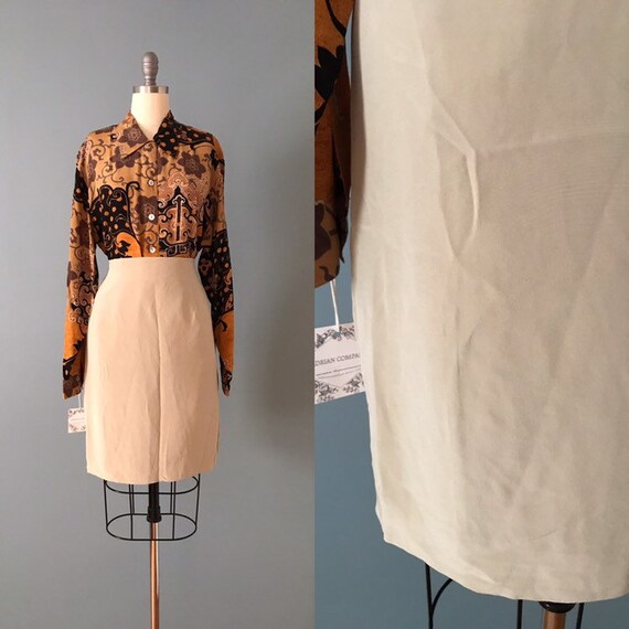 PISTACHIO green skirt | silk mini skirt | palest p