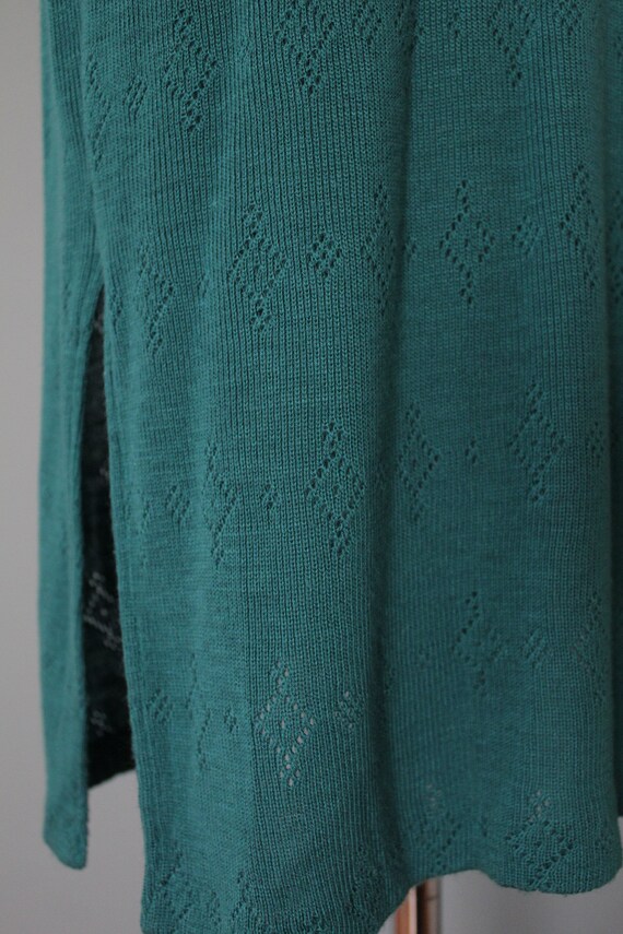 SACRAMENTO green knitted dress | cut out maxi dre… - image 8