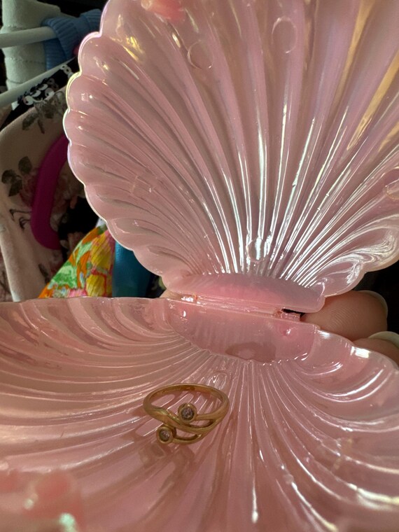 Avon ring | 1980s solid brass ring | clear rhines… - image 7