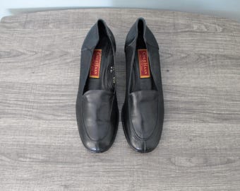 Leren Cole Haan-sleehakken | zachte leren instappers | Leren designerschoenen jaren 90 | maat 7,5"