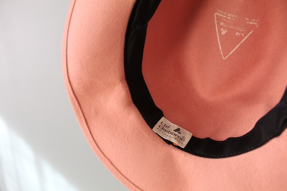 PARIS pink bow  fedora hat | 1980s Liz Claiborne … - image 3