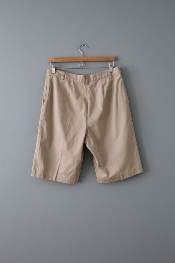 tan beige culotte shorts | straight high waisted … - image 5