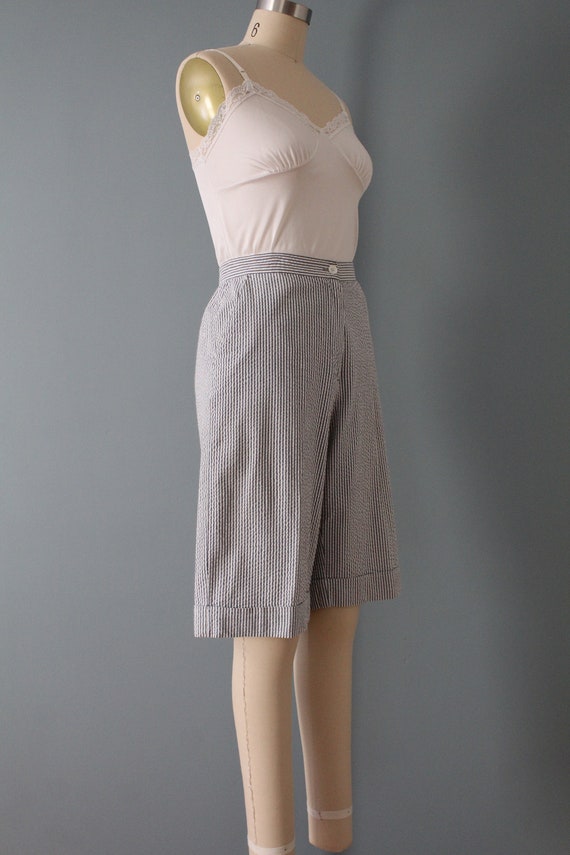 vintage seersucker shorts | 90s Studio Works shor… - image 5