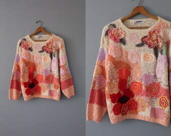 tangerine orange spring sweater