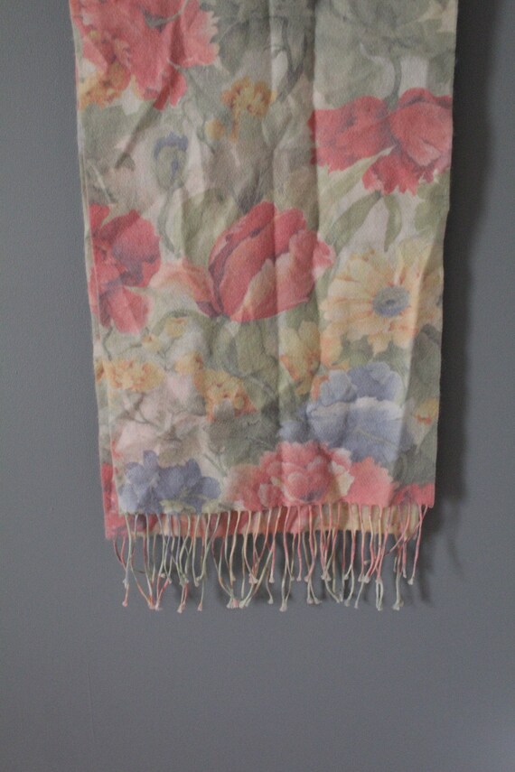 PASTEL fringed scarf - image 7