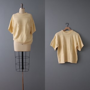 LEMON cropped sweater top