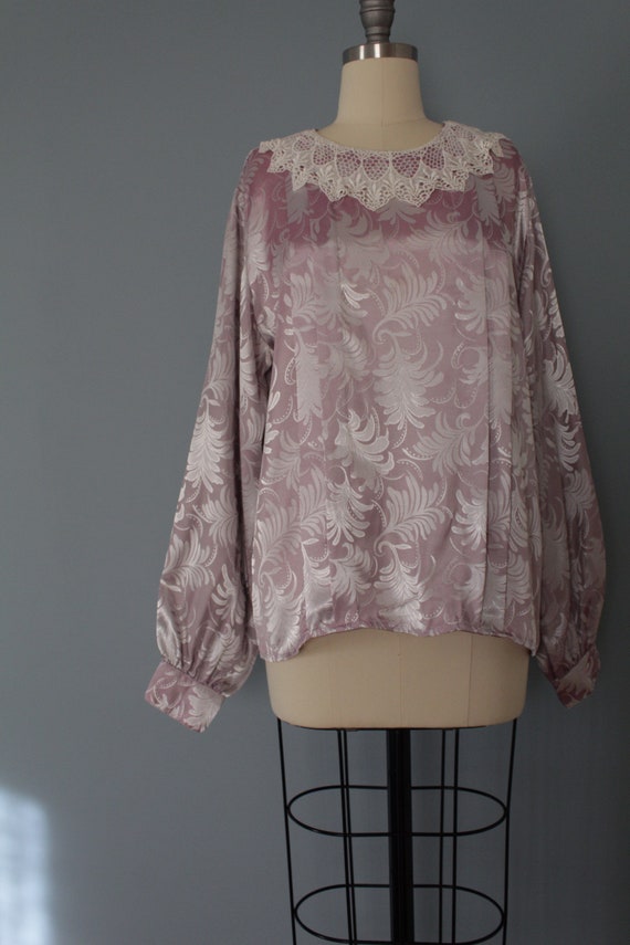 WISTERIA ornament blouse | lace collar poet blous… - image 5