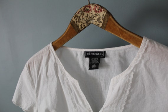 white bohemian blouse | cotton batiste blouse | l… - image 9