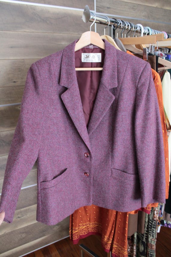 Ruby Red wool jacket | The Edinburgh Woolen Mills… - image 3