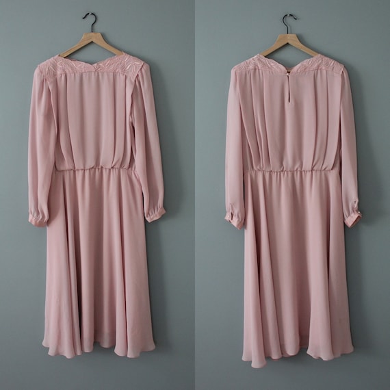 dusty rose pink dress | 1980s Ursula of Switzerla… - image 1