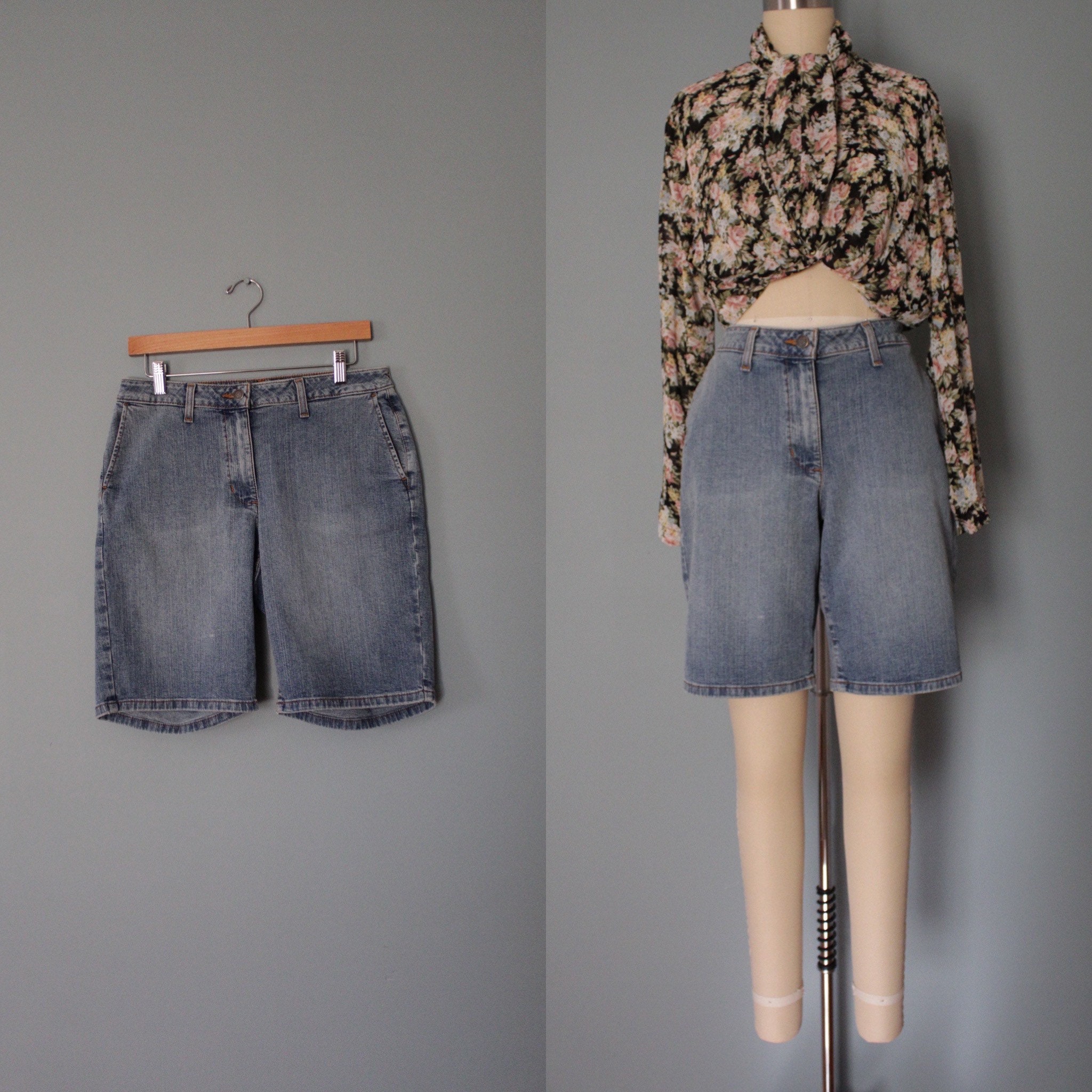 St. Johns Bay Denim Shorts 1990s Denim 