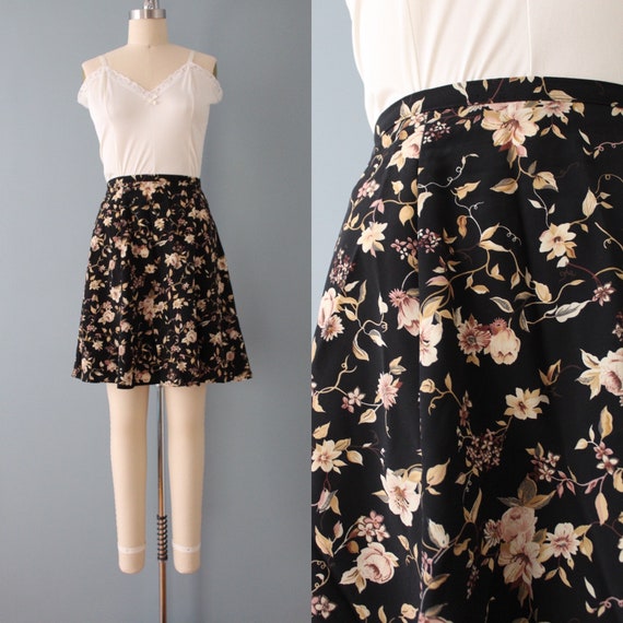 Lavender Floral Tiered Mini Skirt– PinkBlush