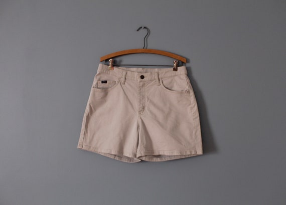 NUDE beige cotton shorts | vintage tap shorts | co