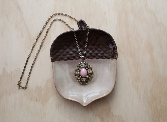 Avon pink cabochon necklace | Victorian Georgian … - image 6