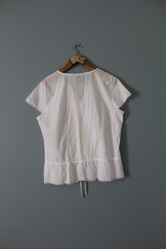 white bohemian blouse | cotton batiste blouse | l… - image 10