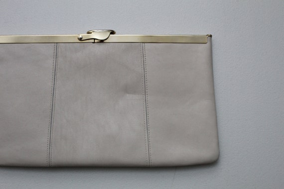 1980s Etra clutches | mocha suede and gray leathe… - image 8
