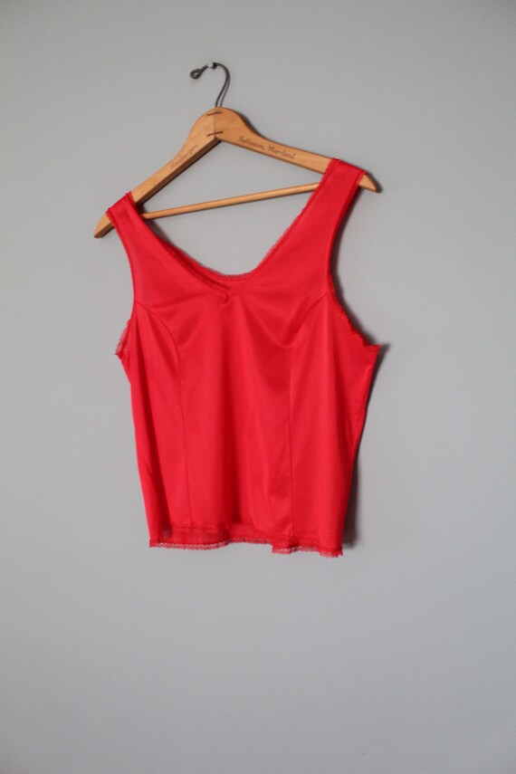 RED cropped camisole top | Valentines Day cami | … - image 3